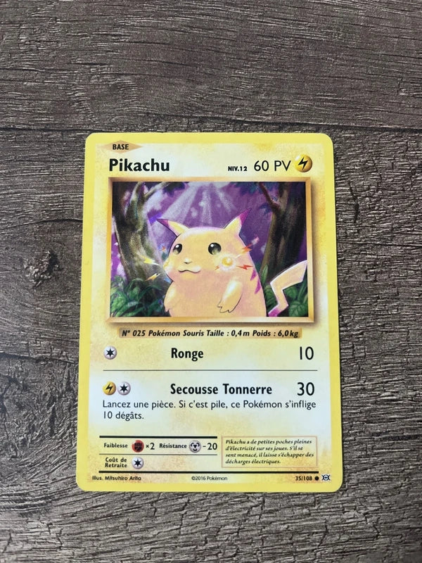 Pikachu 35/108 Holo Rare XY Evolution