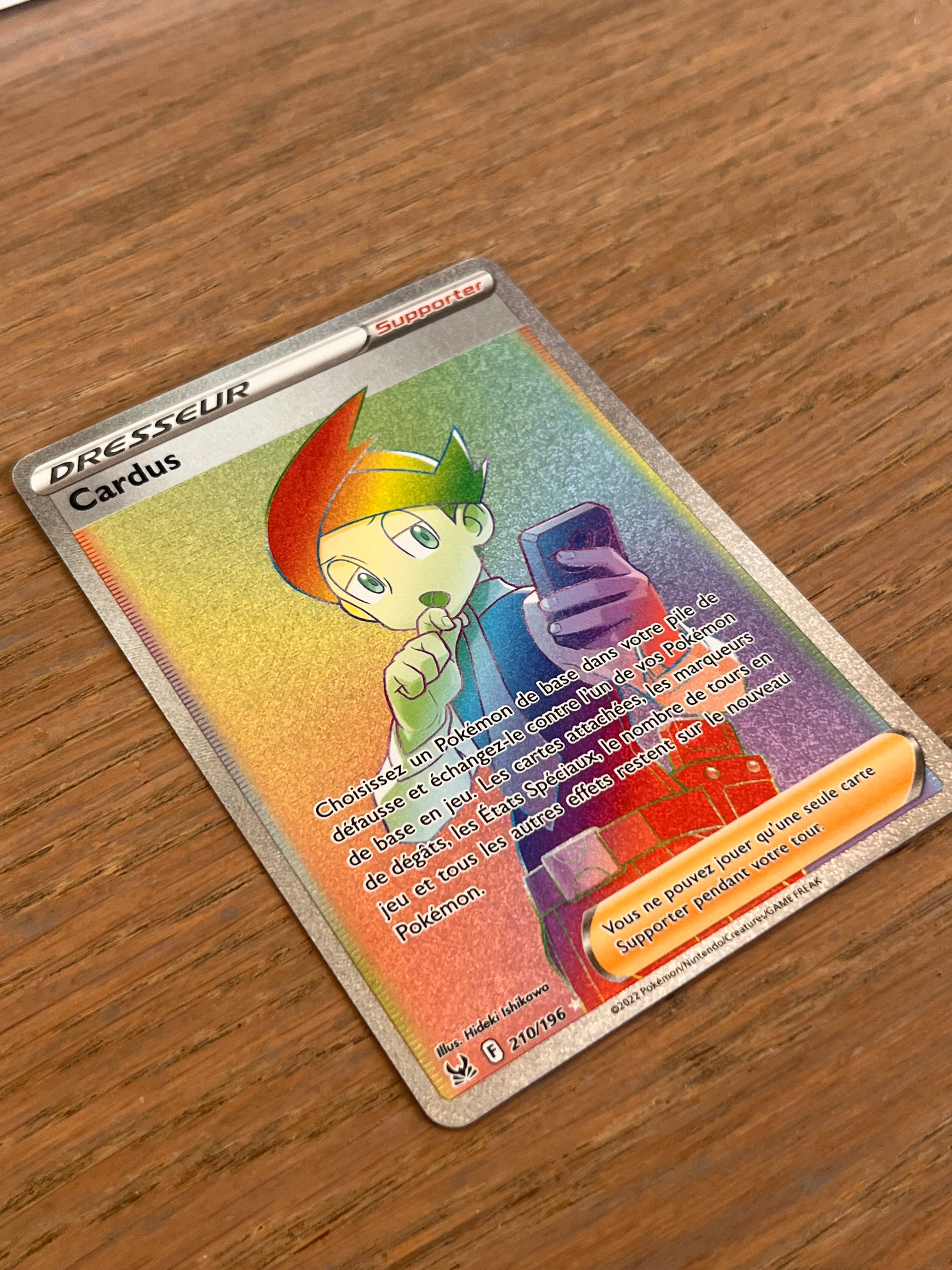 Cartes Pokémon Cardus 210/196 Origine Perdue