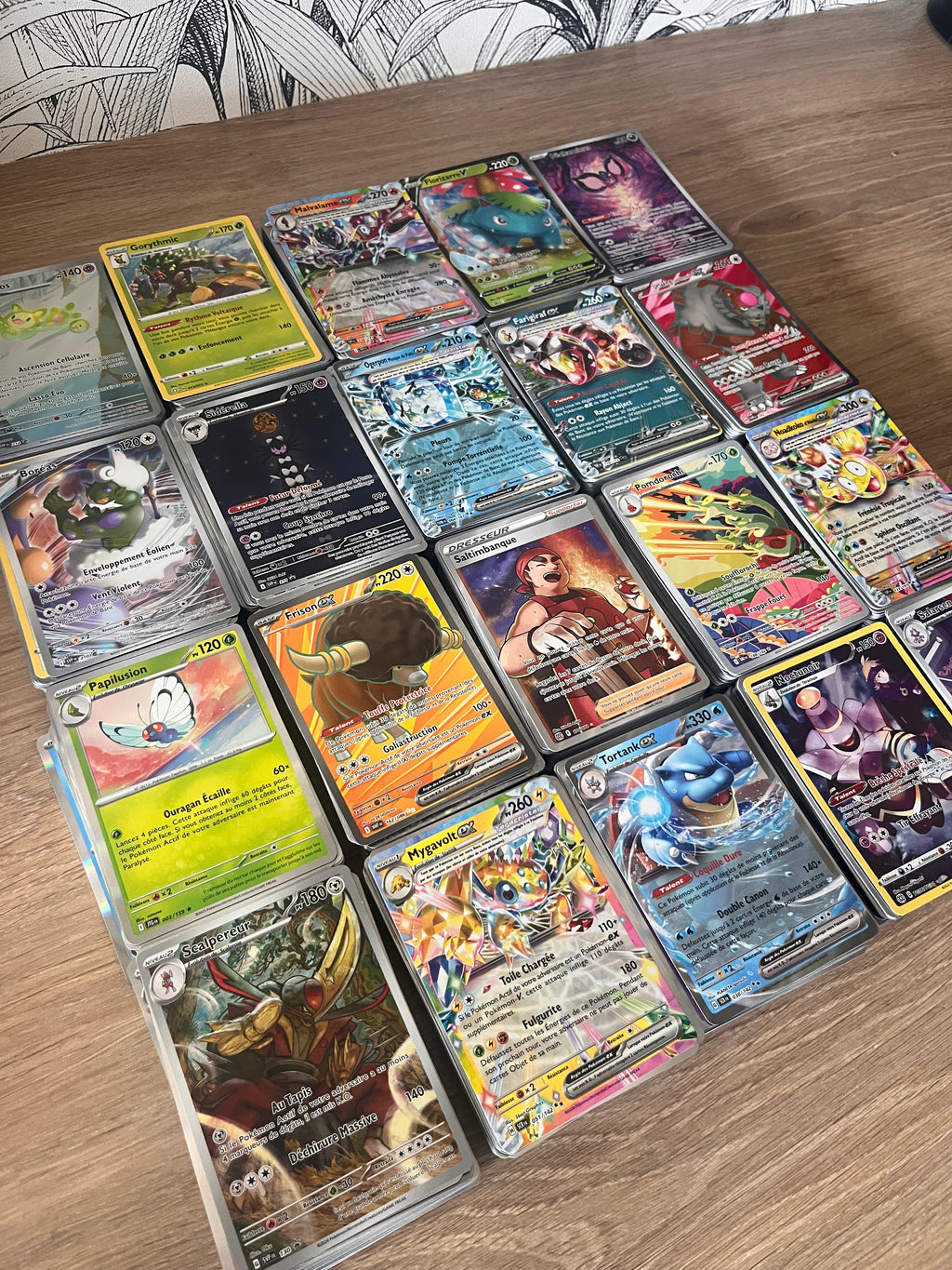 Cartes Pokémon | 84 communes + 15 brillantes holos + 1 Ultra Rare ex/v | VF Françaises originales